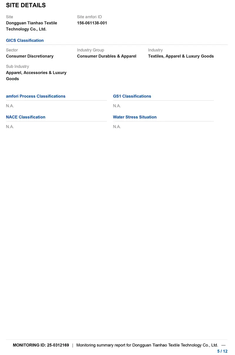 BSCI Certificate